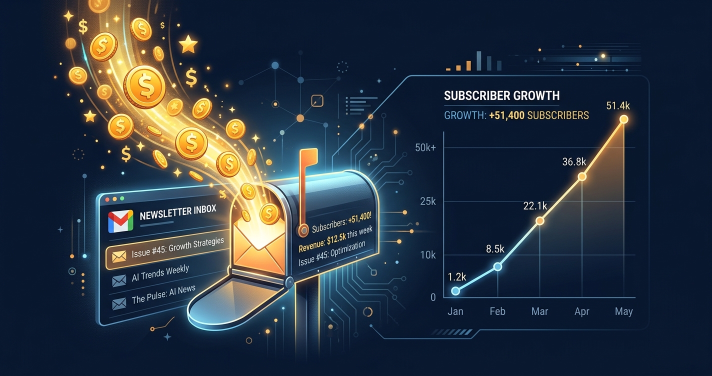 AI Newsletter Monetization: From Zero Subscribers to $10K/Month Revenue