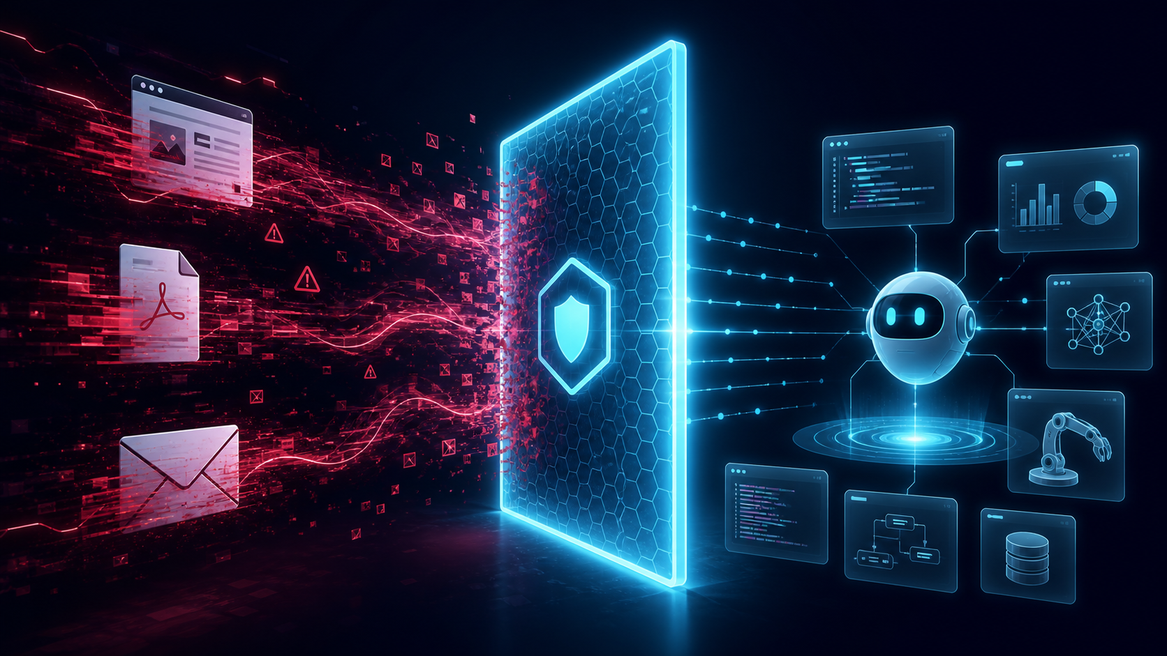 Prompt-Injection Content Firewalls: Treat Retrieved Text as Hostile Data